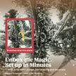 5ft snow-flocked Christmas tree – image 6