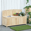 Fir wood storage bench – image 2