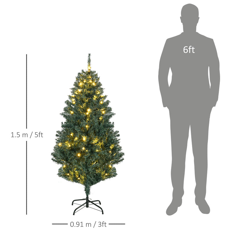 5ft pre-lit decorated Christmas tree – image 3