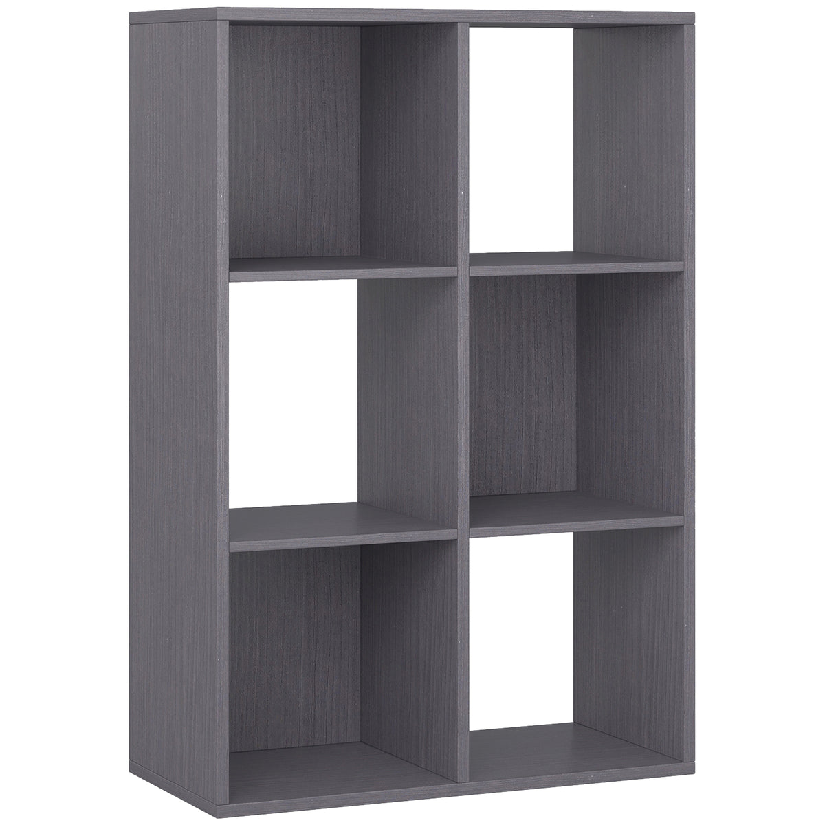 6-Cube Storage Bookcase – Grey