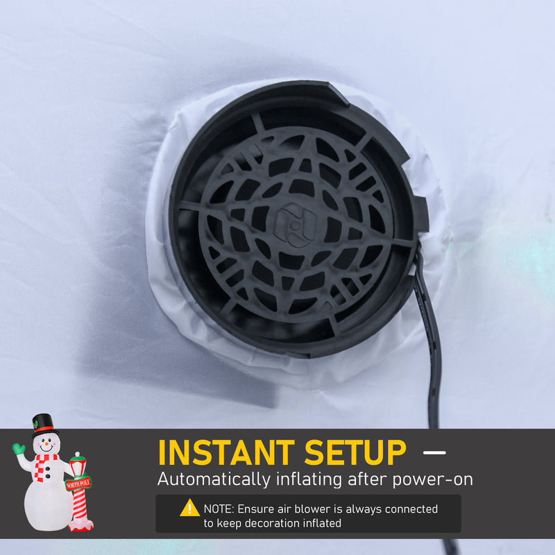 Built-in fan for inflating the display