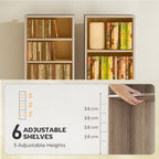 260 Narrow CD Storage Unit - Natural Wood Finish