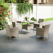 Rattan garden dining set – image 9