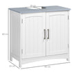 Light grey pedestal under sink cabinet – image 3