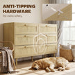 6-drawer rattan chest – image 6