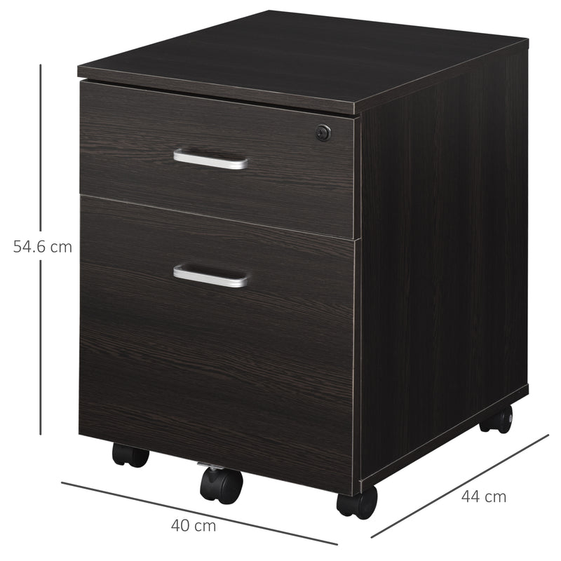 2-drawer lockable filing cabinet – image 3