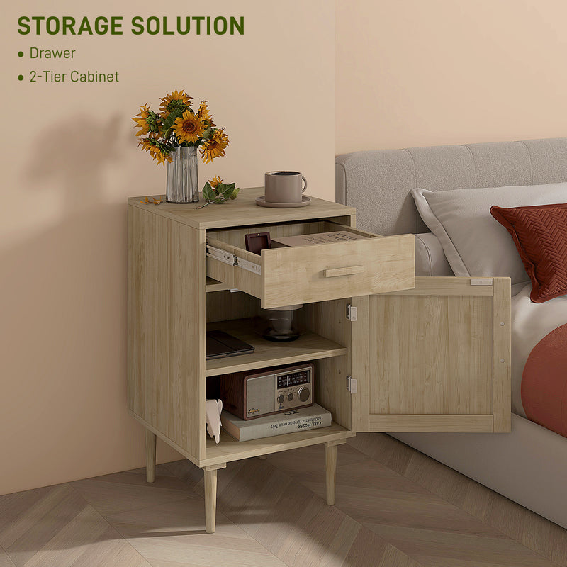Boho rattan bedside table – image 5