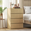 HOMCOM Chest of Drawers, 4-Drawer Storage Cabinets, Modern Dresser, Storage Drawer Unit for Bedroom – view 7