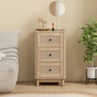 Rattan 3-drawer bedside chest – image 7