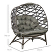 2-seater folding egg chair – image 3