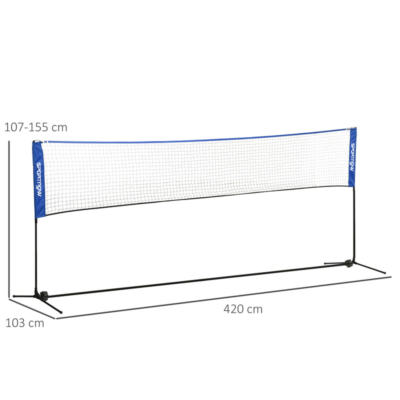 Blue 4 m badminton net – image 3