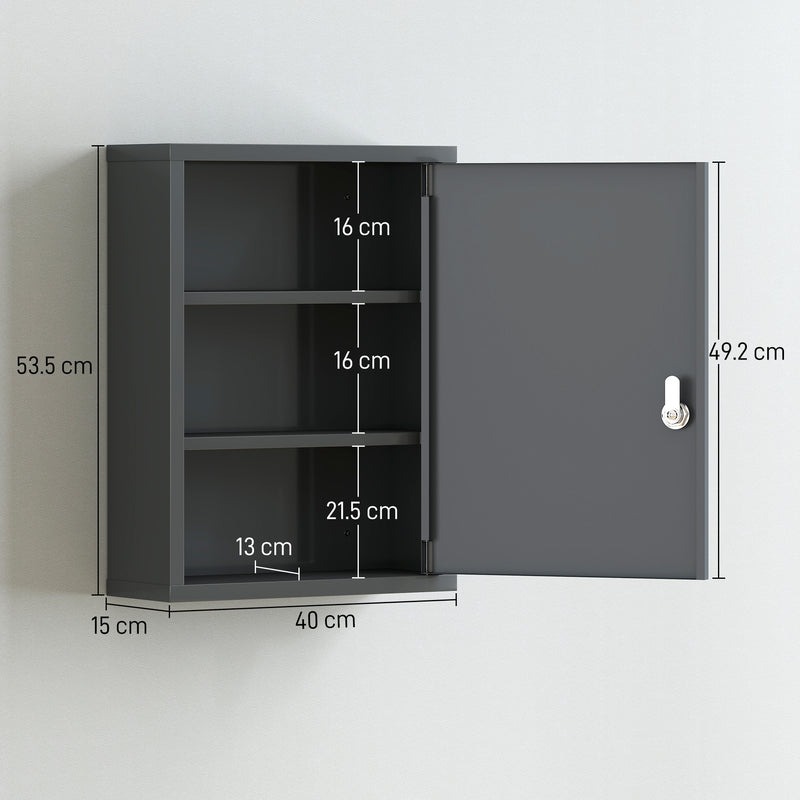 Smoke grey medicine cabinet – image 3