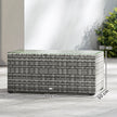 Light grey rattan coffee table – image 3