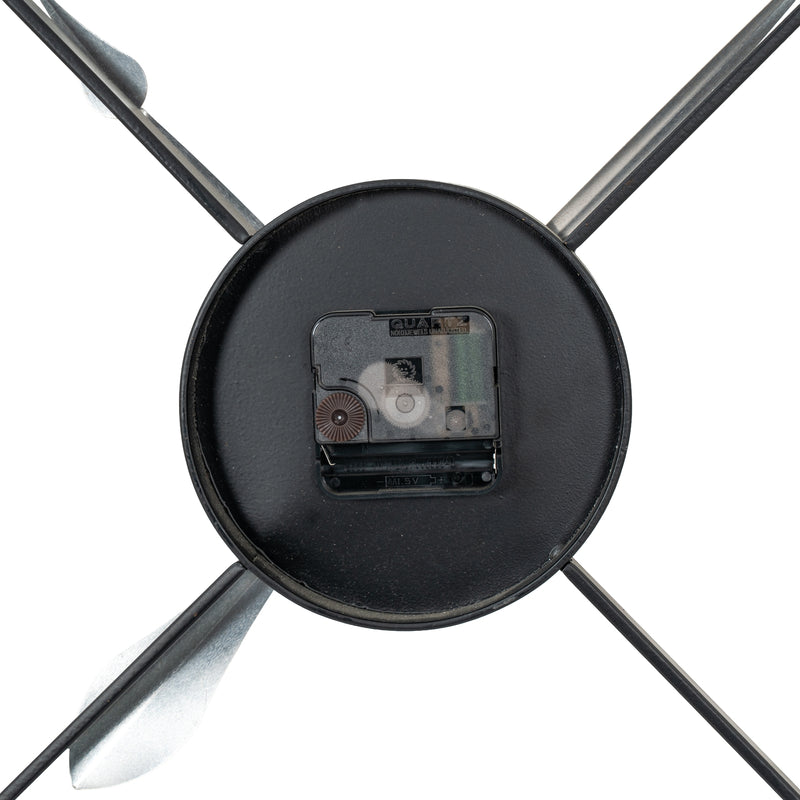 Back of the clock showing the movement