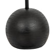 Close-up of the black cannonball base