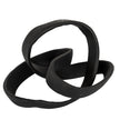 Black knot sculpture from a second angle