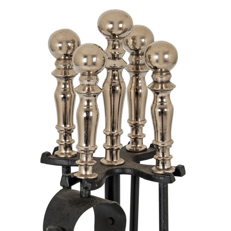 Close-up of the polished chrome Duchess handles