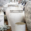 Bloomville ginger jars in two sizes in a festive display, other size sold separately