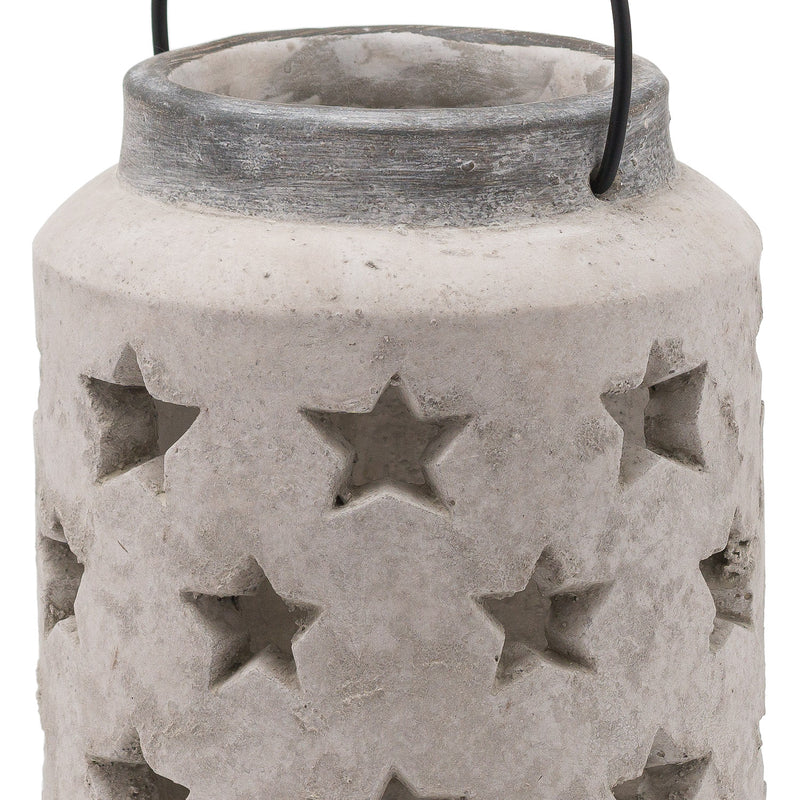 Close-up of the star cut-outs and rim