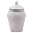 Bloomville stone-effect ginger jar on white