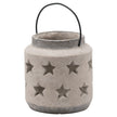 Bloomville stone-effect star lantern on white