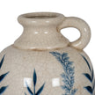 Close-up of the jug vase handle and crackle glaze