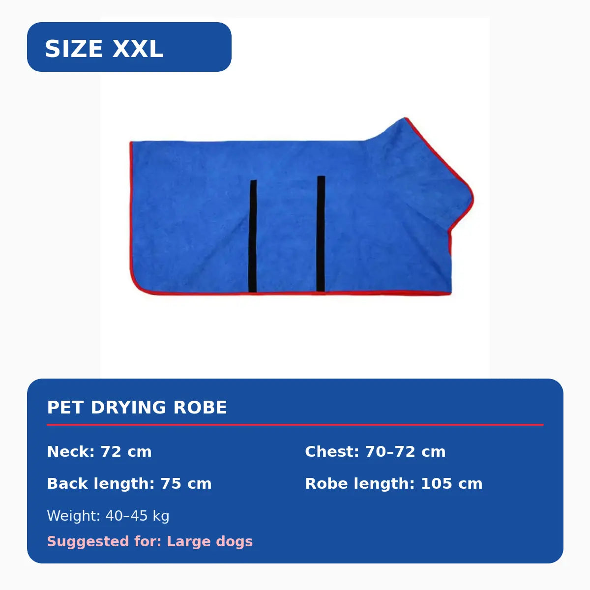 Quick-Dry Hooded Dog Bathrobe Towel