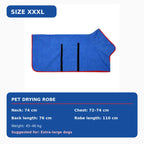 Quick-Dry Hooded Dog Bathrobe Towel