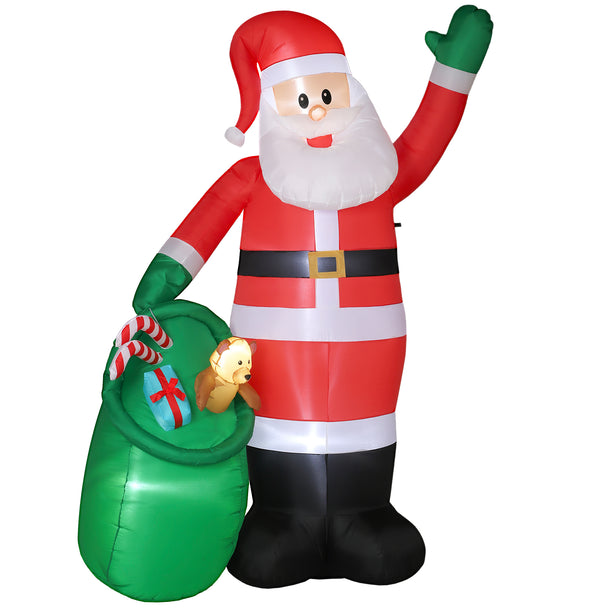 9ft Santa on a white background