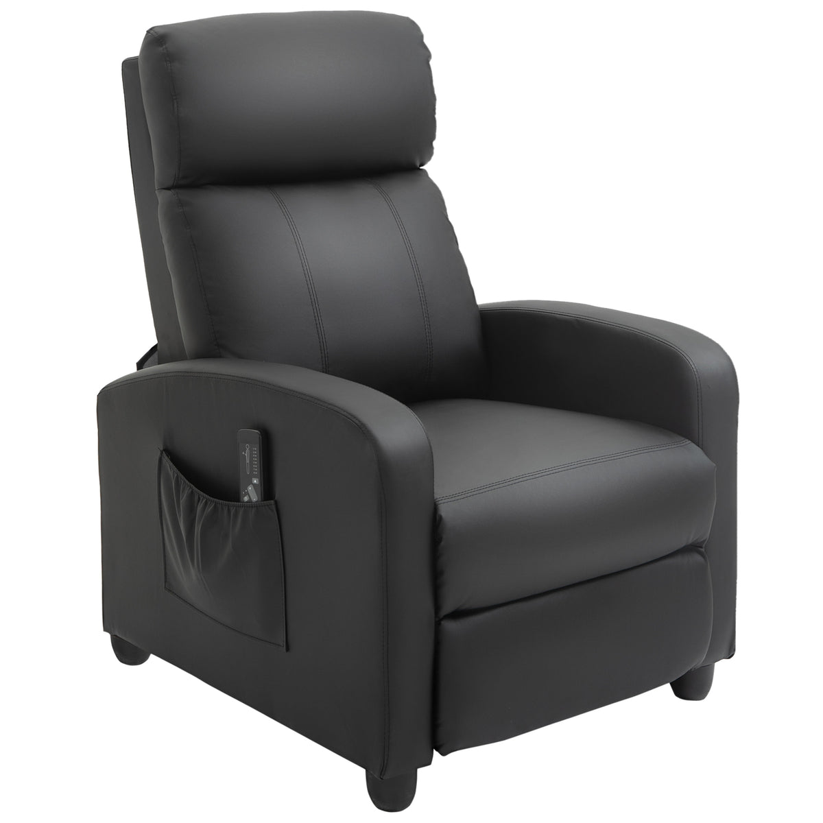 150° 2-Point Massage Recliner Chair – Black