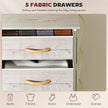 5-drawer fabric chest with side pockets – image 4