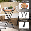 Folding mosaic side table – image 6