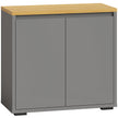 HOMCOM Kitchen Sideboard, Storage Cabinet with Double Doors and Adjustable Shelf for Living Room, Entryway, Grey