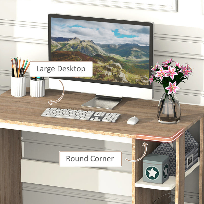Writing desk with side shelf – image 5