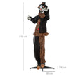 170cm Animated Circus Clown with Glowing Eyes – image 3 of 9