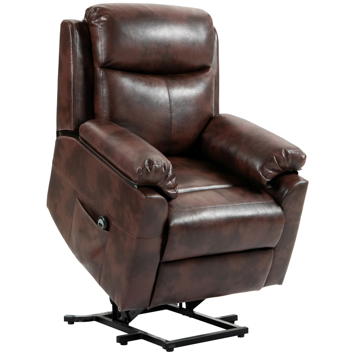 160° Electric Riser Recliner with 70° Lift – Dark Brown