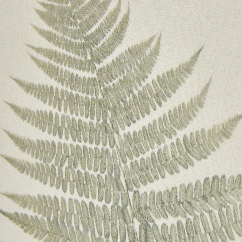 Close-up of the bracken frond on textured paper