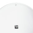 Back of the white clock showing the movement and hanging point