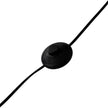 Inline on/off switch on the black cable