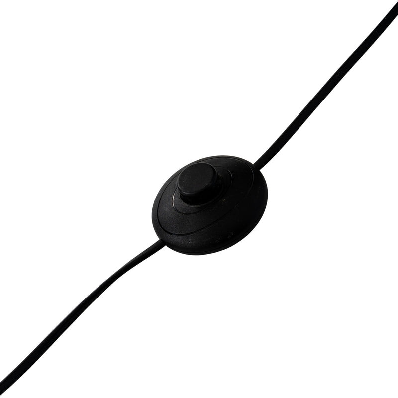 Inline on/off switch on the black cable
