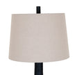 Grey linen shade on the Brompton lamp