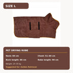 Quick-Dry Hooded Dog Bathrobe Towel