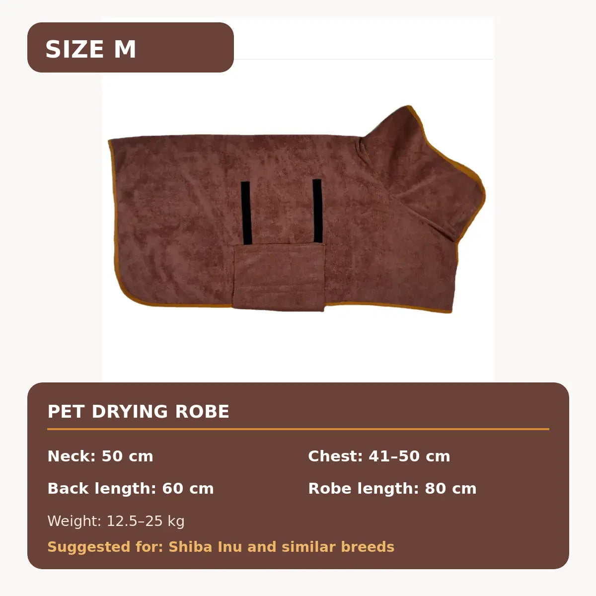 Quick-Dry Hooded Dog Bathrobe Towel
