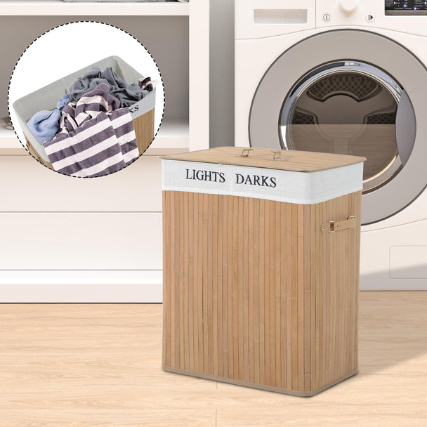 Wooden laundry hamper – image 2