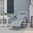 Grey rocking lounger – image 2