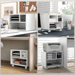 White mobile printer cabinet – image 6