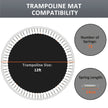 Black 12ft trampoline mat – image 4