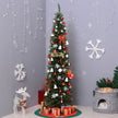 7ft green pencil slim Christmas tree – image 2