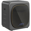 Grey 2.5 kg compact vented tumble dryer with LED touch panel