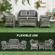 4-piece rattan sofa set – image 7